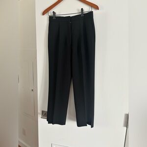 Acne Studios “Iris” Black Cropped Tailored Trousers